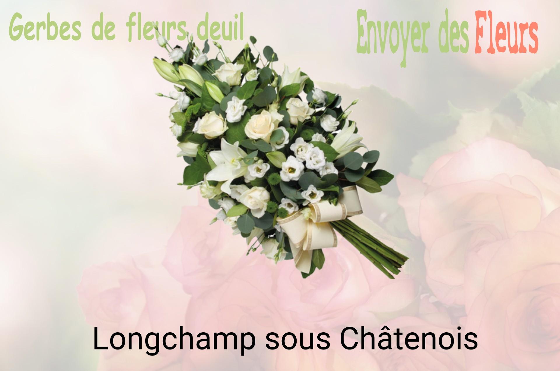 Gerbe de fleurs de deuil livrée à Longchamp-sous-Châtenois